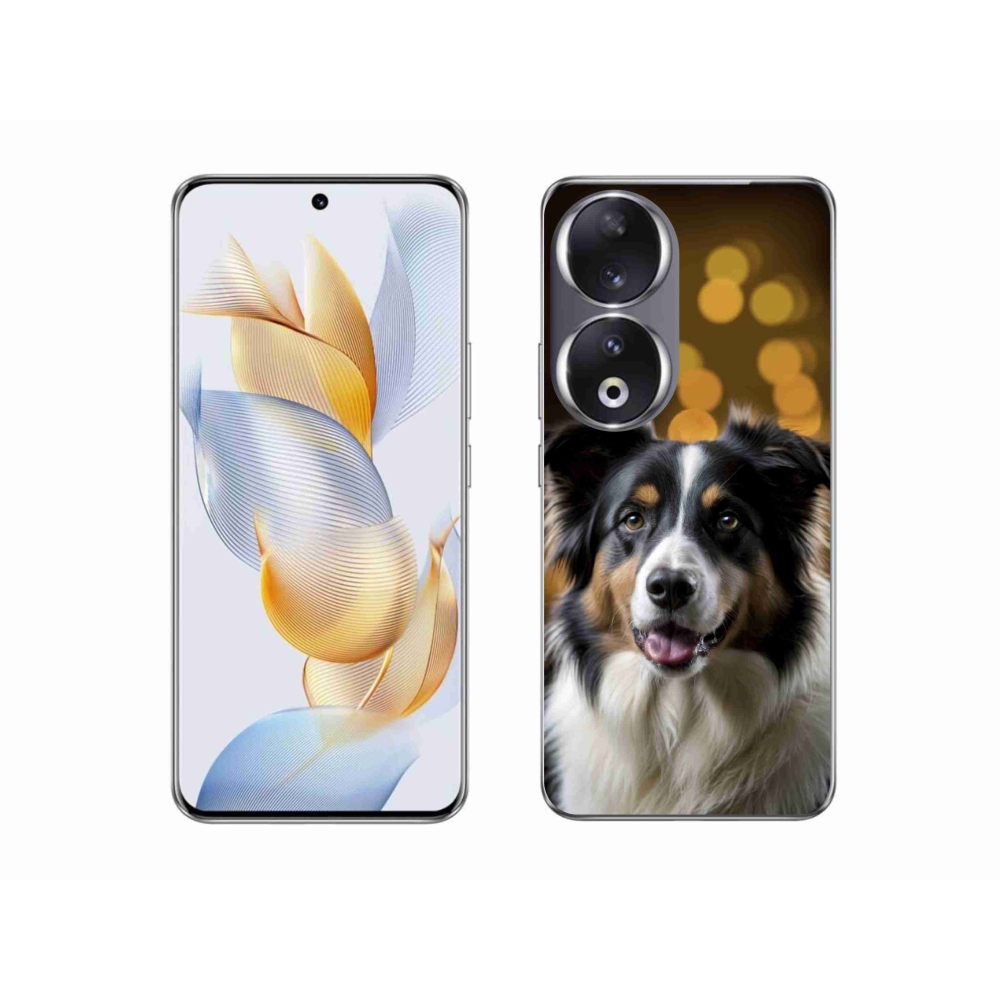 Gélový kryt mmCase na Honor 90 - usmievavý austrálsky ovčiak