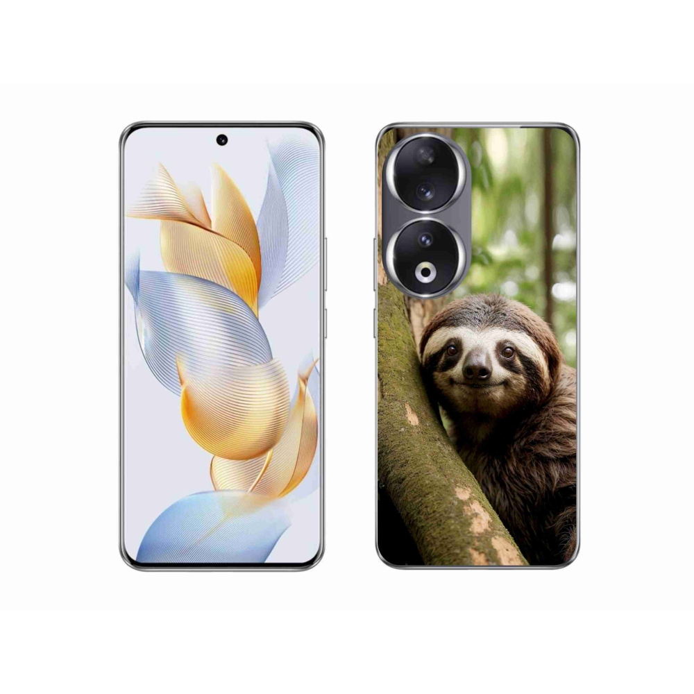 Gélový kryt mmCase na Honor 90 - usmievavý leňochod