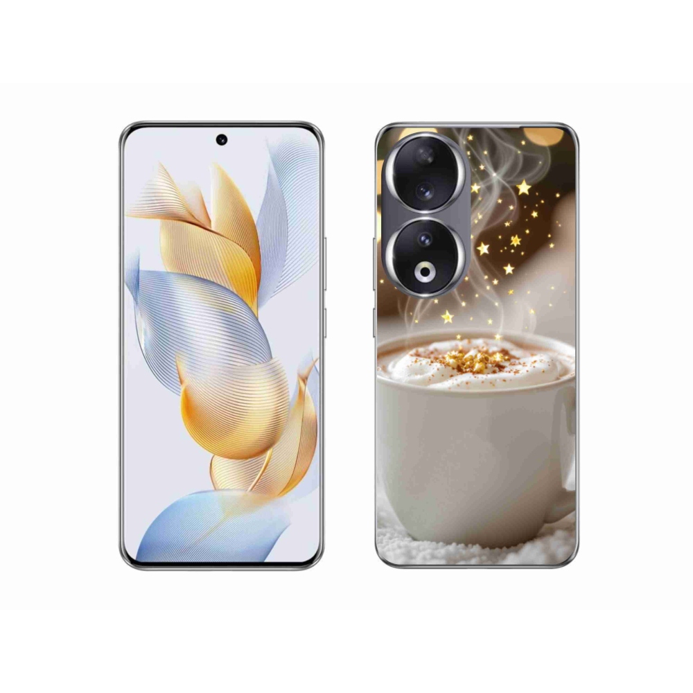 Gélový kryt mmCase na Honor 90 - vianočný horúci nápoj