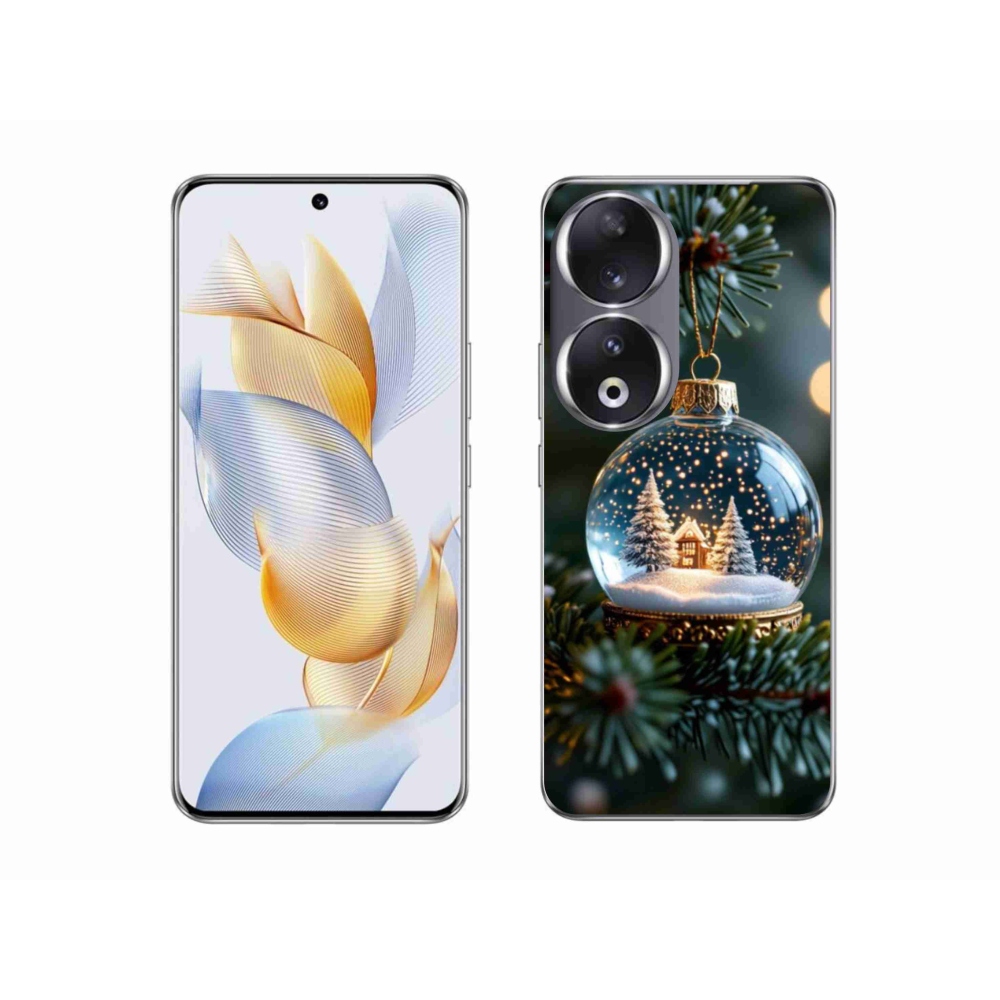 Gélový kryt mmCase na Honor 90 - vianočné gule 2