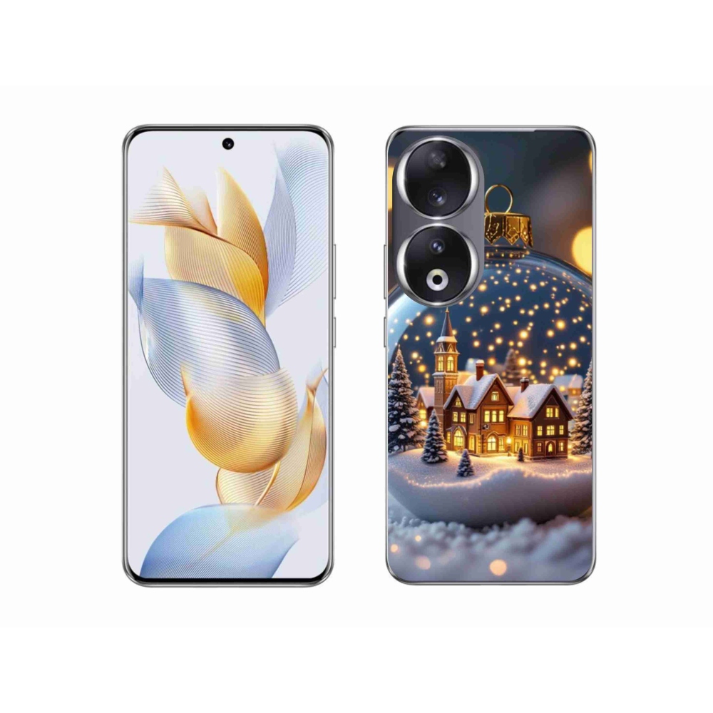 Gélový kryt mmCase na Honor 90 - vianočné gule 4