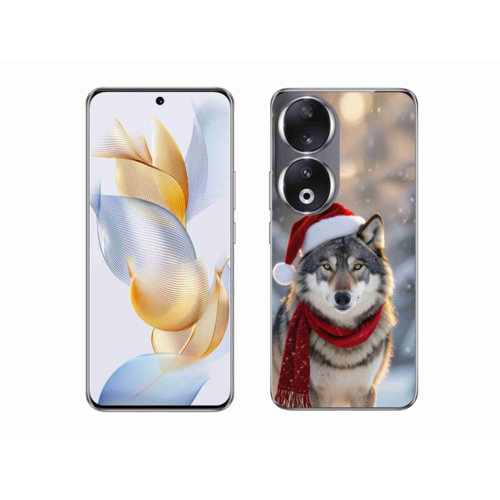 Gélový kryt mmCase na Honor 90 - vianočný vlk