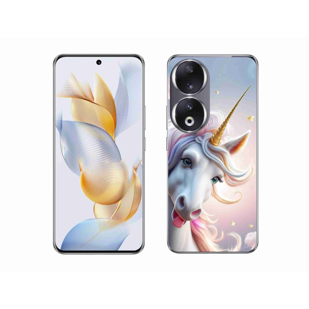 Gélový kryt mmCase na Honor 90 - veselý jednorožec