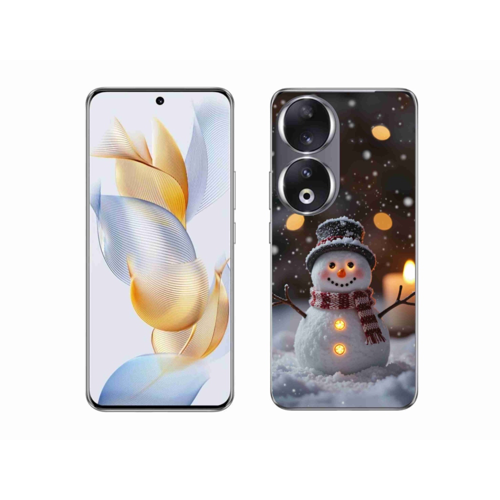 Gélový kryt mmCase na Honor 90 - veselý snehuliak