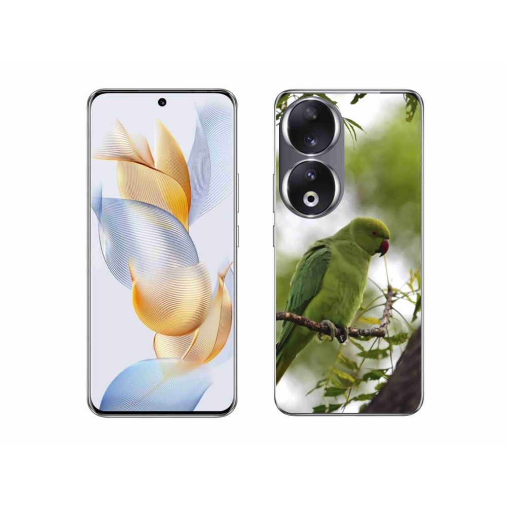 Gélový kryt mmCase na Honor 90 - zelený papagáj