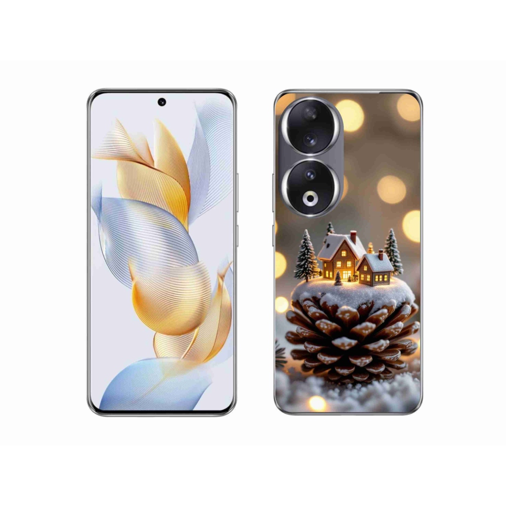 Gélový kryt mmCase na Honor 90 - zimná dedinka