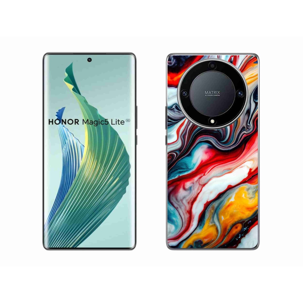 Gélový kryt mmCase na Honor Magic 5 Lite 5G - abstraktný motív 35