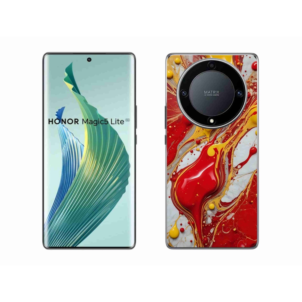 Gélový kryt mmCase na Honor Magic 5 Lite 5G - abstraktný motív 42
