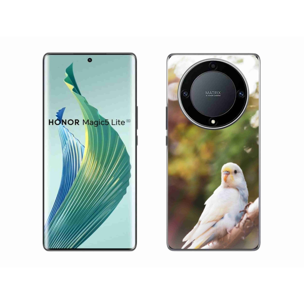 Gélový kryt mmCase na Honor Magic 5 Lite 5G - andulka biela