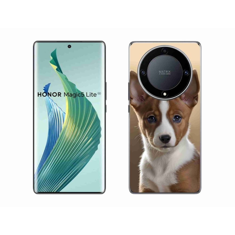 Gélový kryt mmCase na Honor Magic 5 Lite 5G - basenji