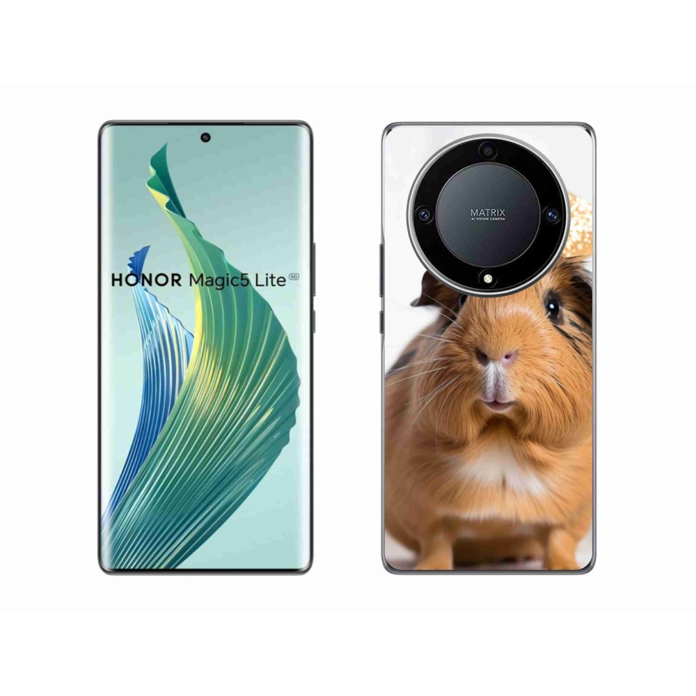 Gélový kryt mmCase na Honor Magic 5 Lite 5G - hnedé morča