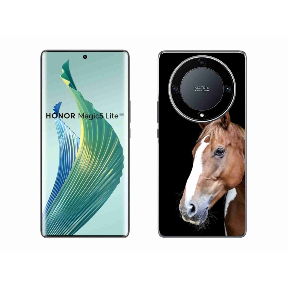 Gélový kryt mmCase na Honor Magic 5 Lite 5G - hnedý kôň 3
