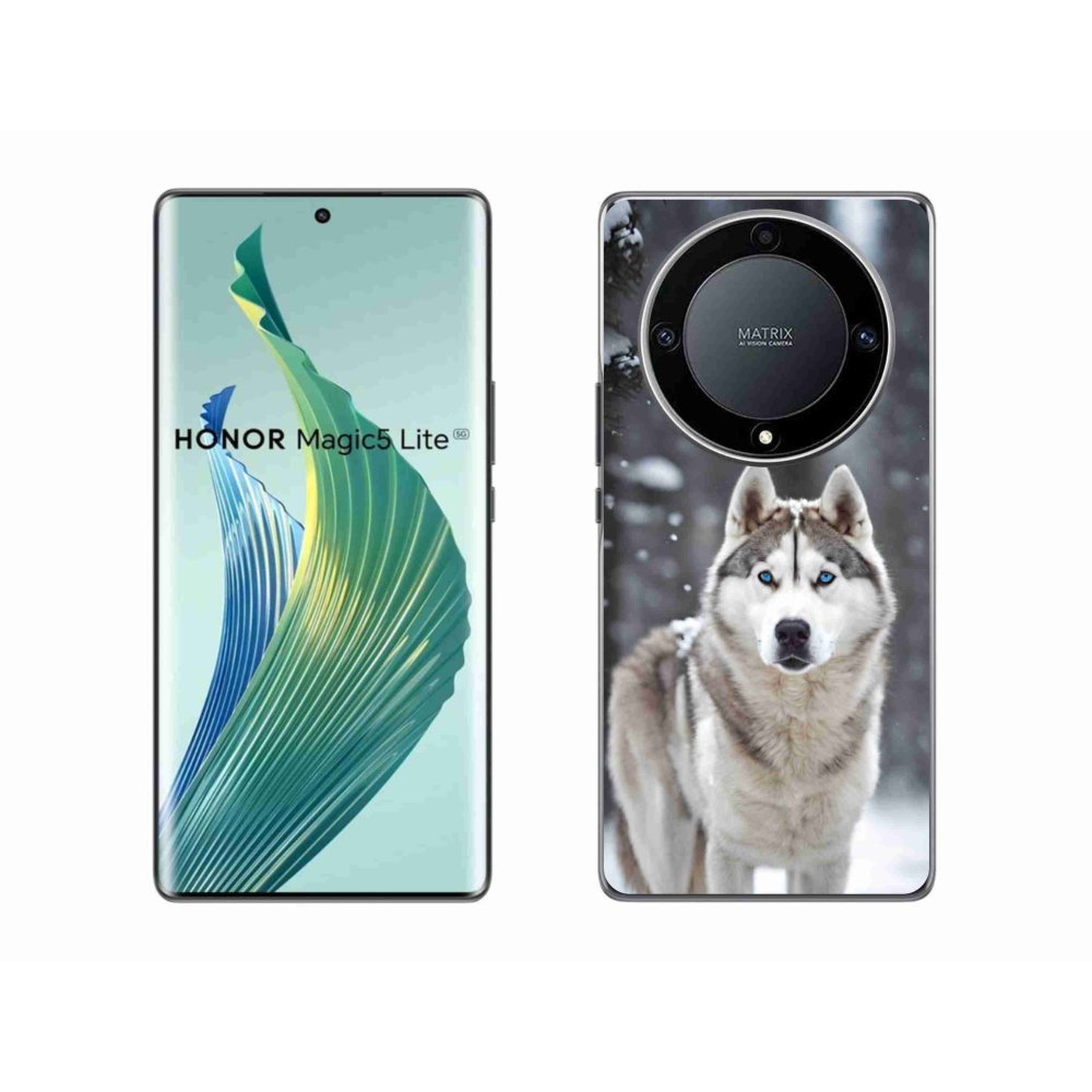 Gélový kryt mmCase na Honor Magic 5 Lite 5G - husky 2