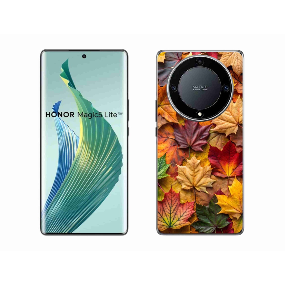 Gélový kryt mmCase na Honor Magic 5 Lite 5G - javorové listy 2