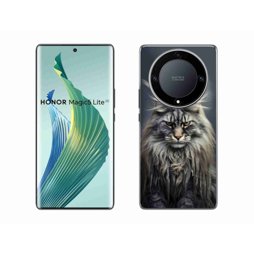 Gélový kryt mmCase na Honor Magic 5 Lite 5G - mačacie pohľad 4