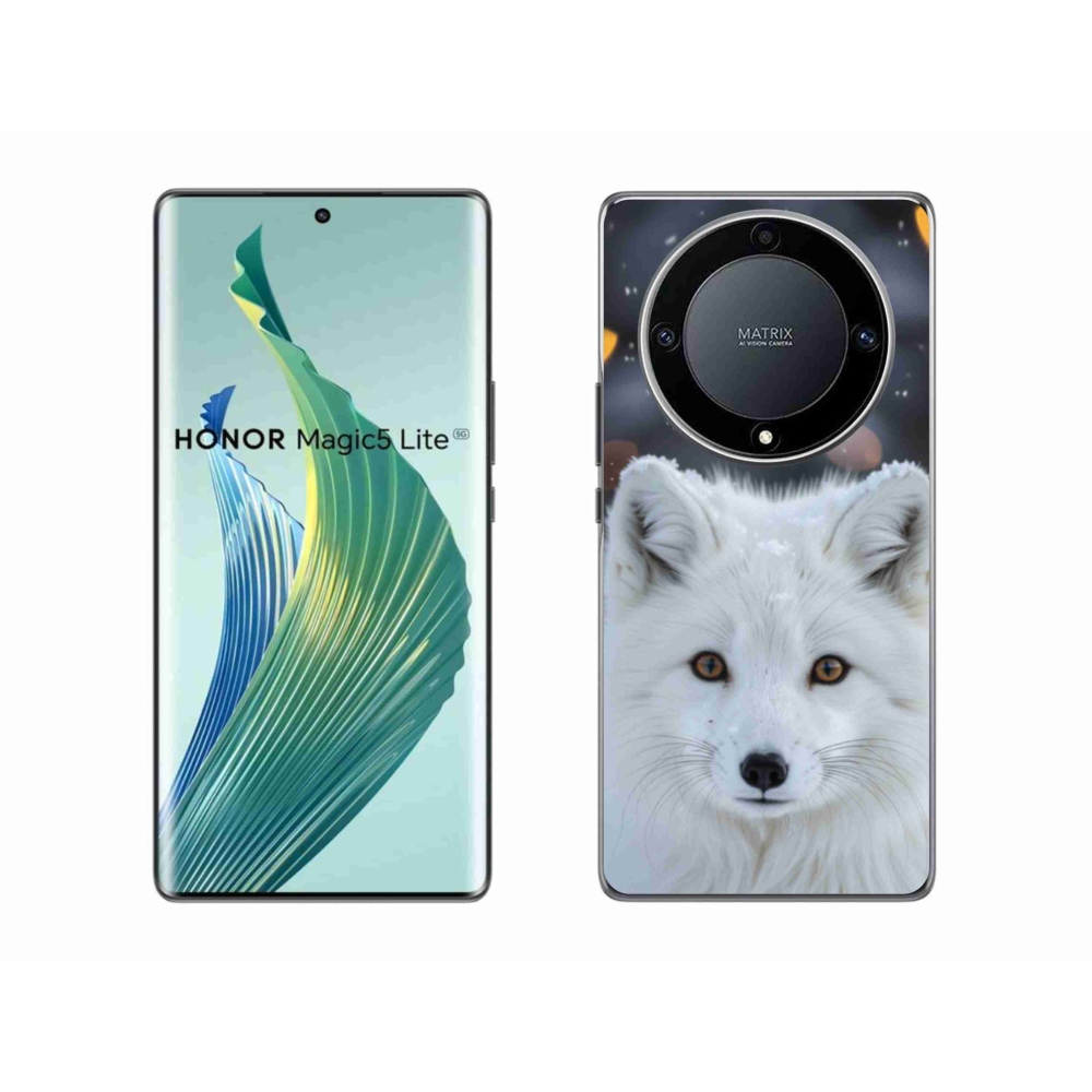 Gélový kryt mmCase na Honor Magic 5 Lite 5G - líška polárna