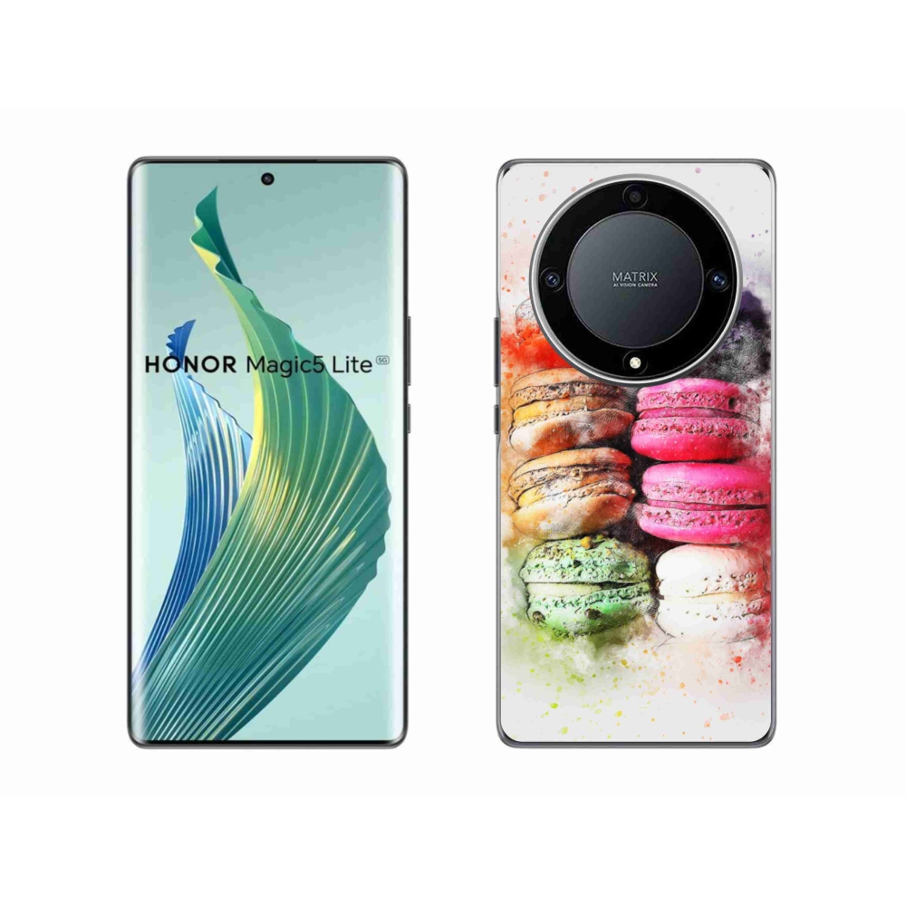 Gélový kryt mmCase na Honor Magic 5 Lite 5G - makrónky