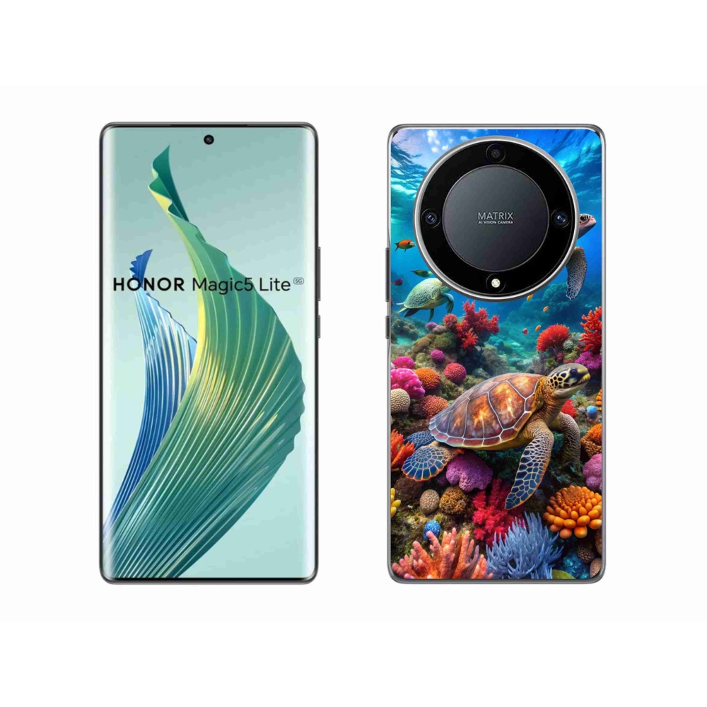 Gélový kryt mmCase na Honor Magic 5 Lite 5G - morský svet 2