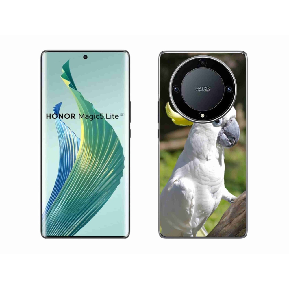 Gélový kryt mmCase na Honor Magic 5 Lite 5G - papagáj kakadu 2