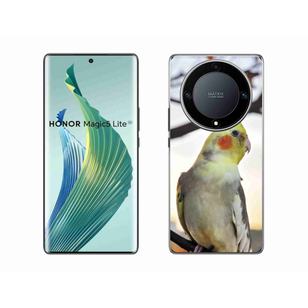 Gélový kryt mmCase na Honor Magic 5 Lite 5G - papagáj korela