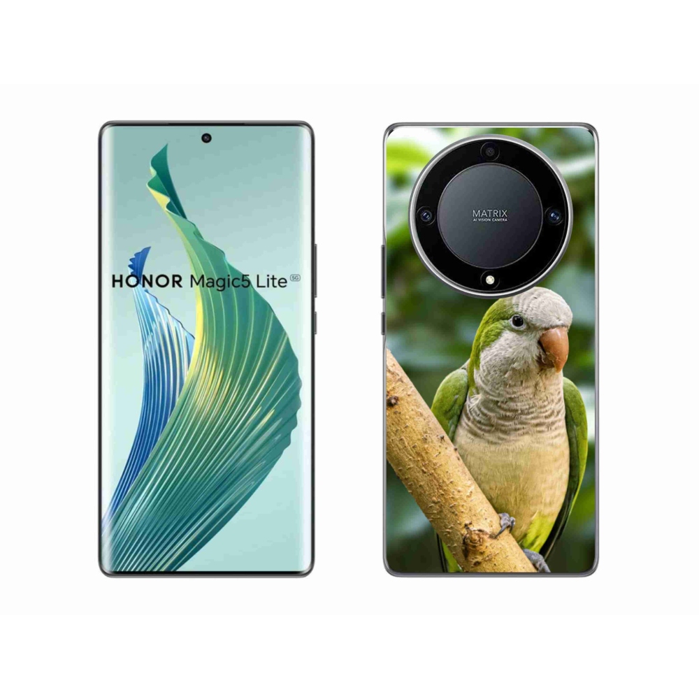 Gélový kryt mmCase na Honor Magic 5 Lite 5G - papagáj mníšok