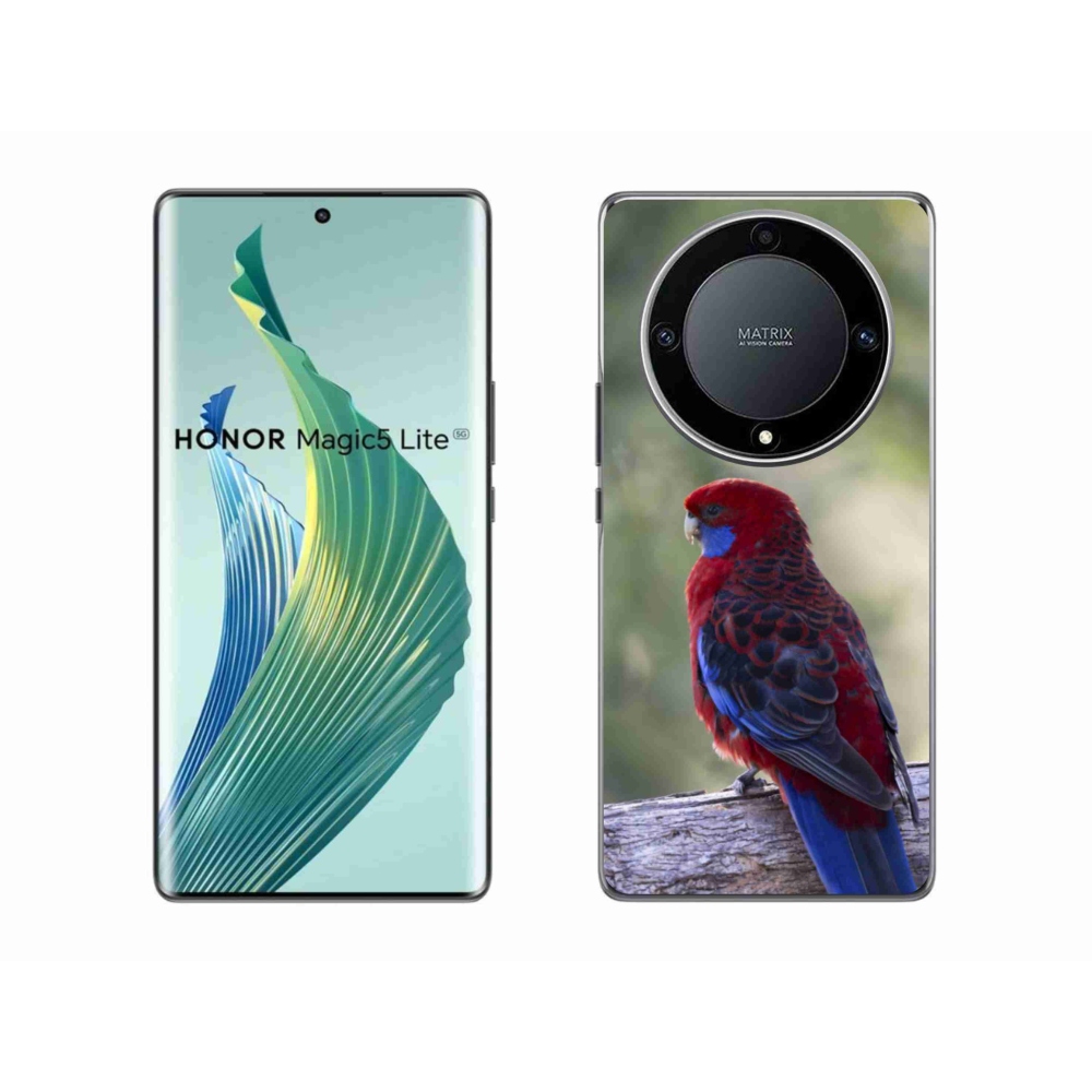 Gélový kryt mmCase na Honor Magic 5 Lite 5G - papagáj rosela