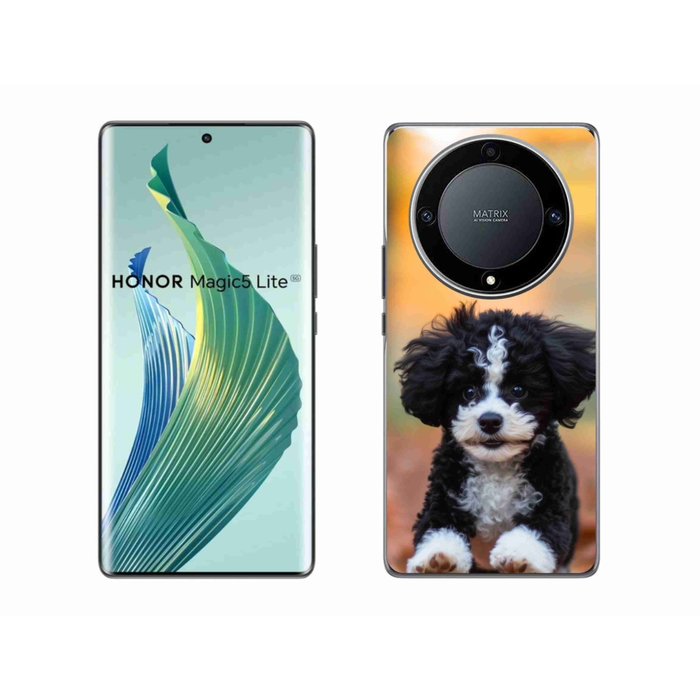 Gélový kryt mmCase na Honor Magic 5 Lite 5G - roztomilé šteňa 2