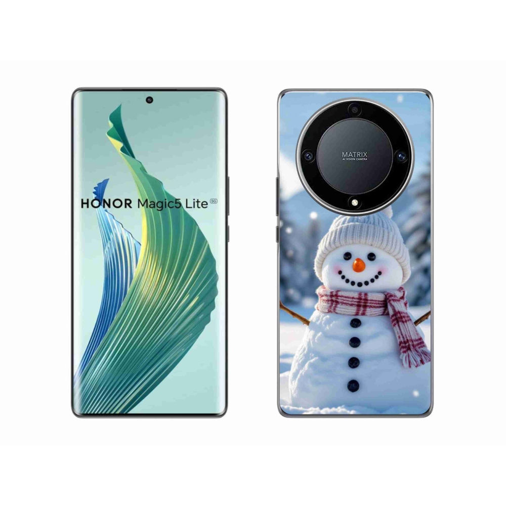 Gélový kryt mmCase na Honor Magic 5 Lite 5G - snehuliak 3
