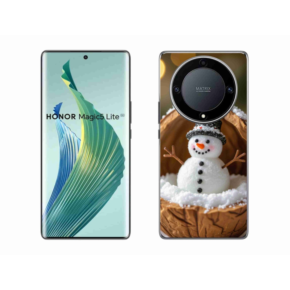 Gélový kryt mmCase na Honor Magic 5 Lite 5G - snehuliak 4