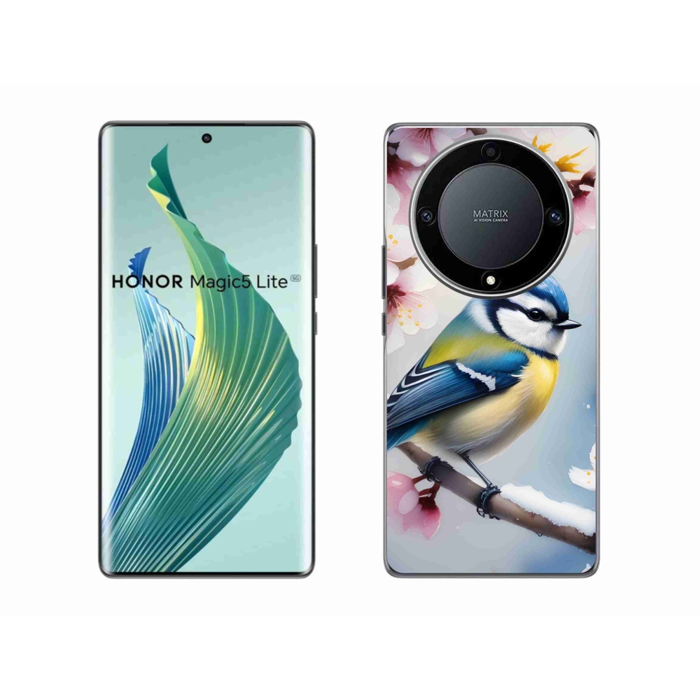 Gélový kryt mmCase na Honor Magic 5 Lite 5G - sýkorka