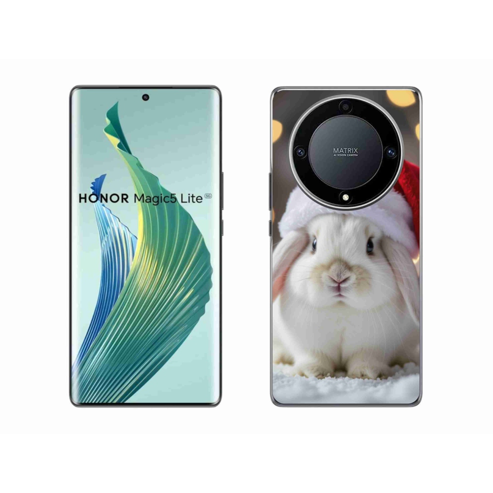 Gélový kryt mmCase na Honor Magic 5 Lite 5G - vianočný králik