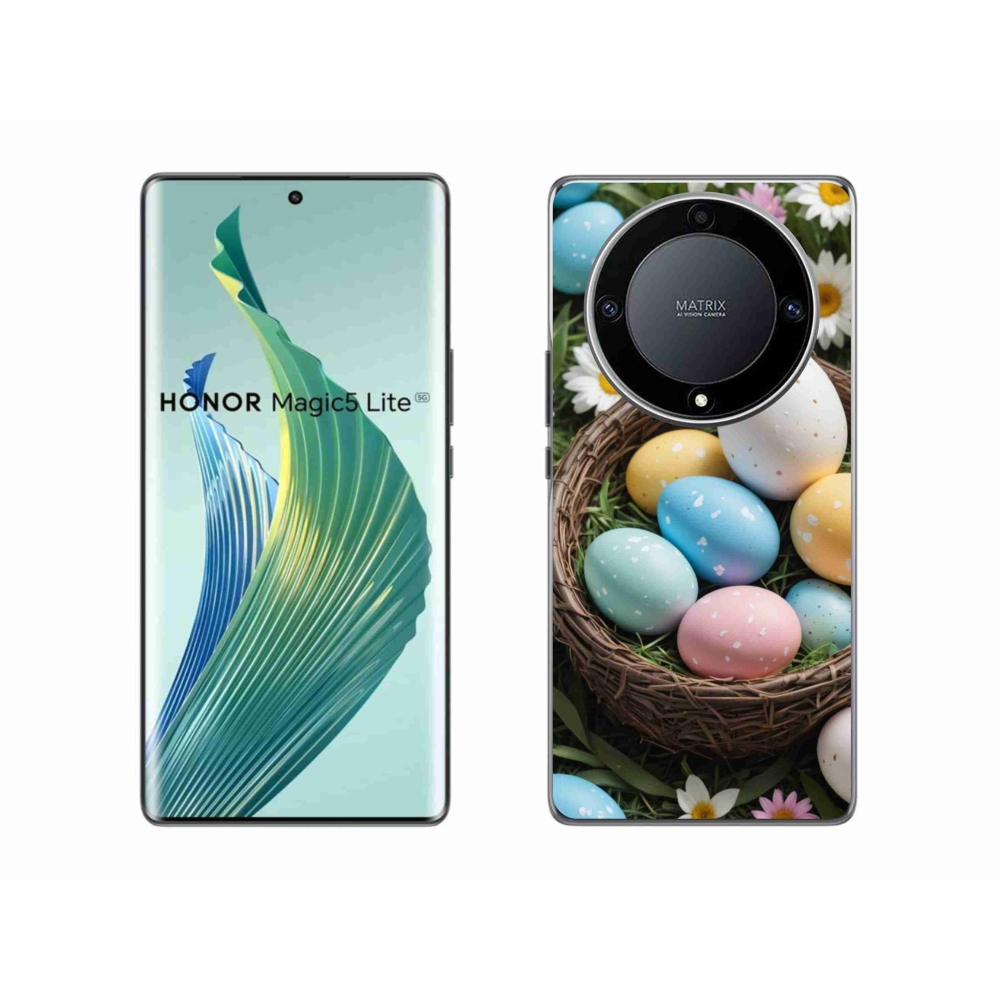 Gélový kryt mmCase na Honor Magic 5 Lite 5G - veľkonočné vajíčka 2