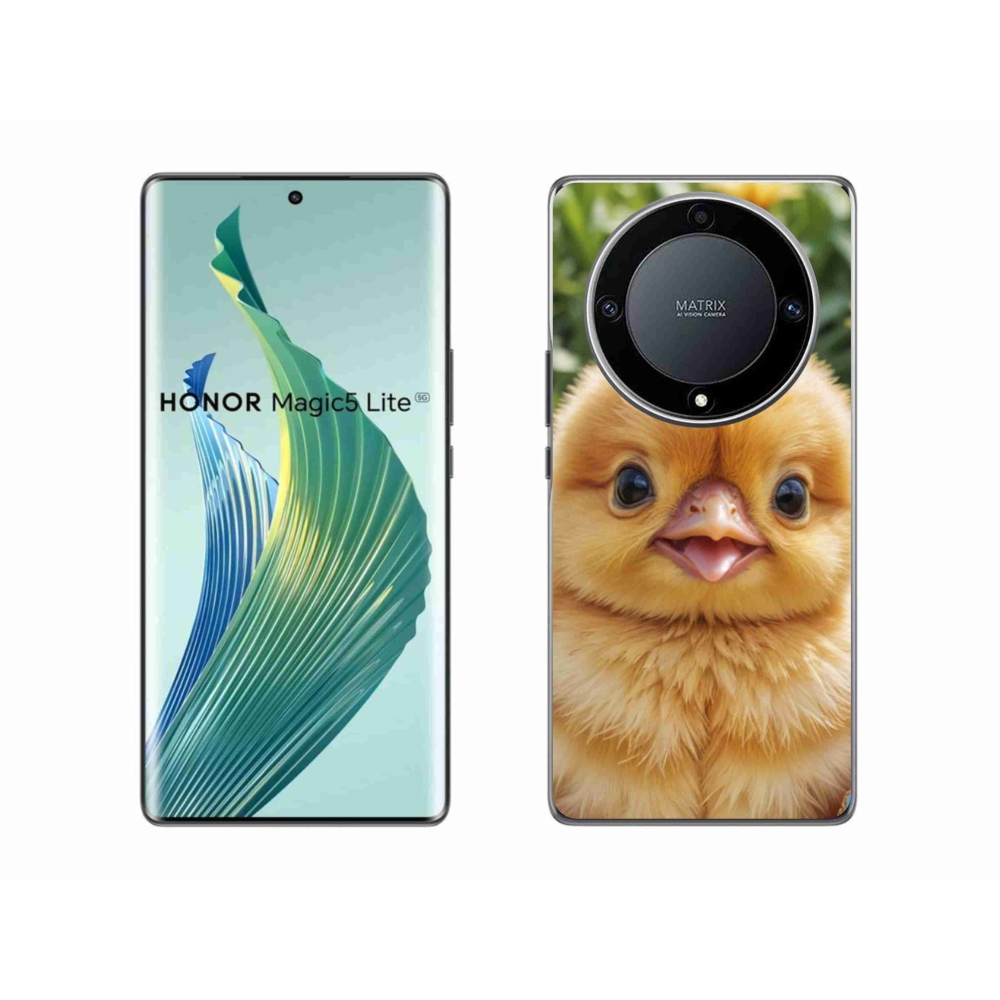 Gélový kryt mmCase na Honor Magic 5 Lite 5G - veselé kuriatko