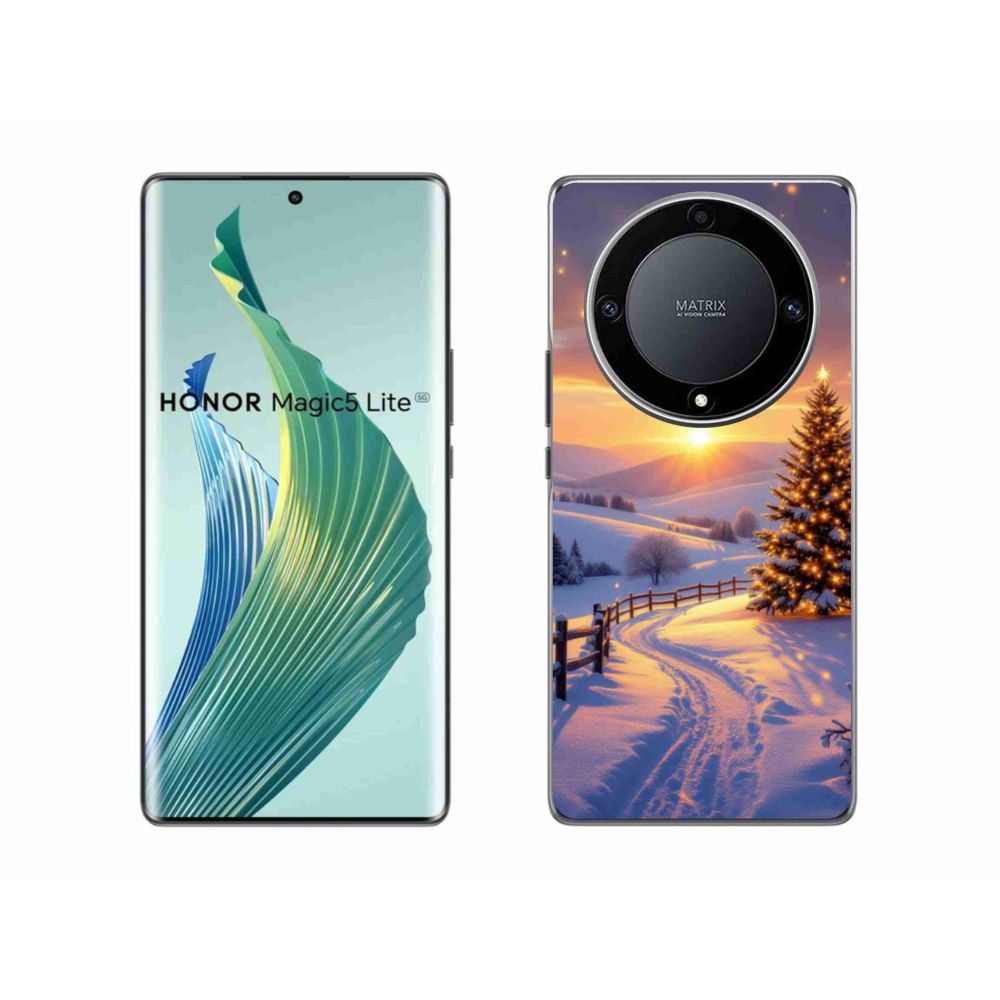 Gélový kryt mmCase na Honor Magic 5 Lite 5G - zimná krajina