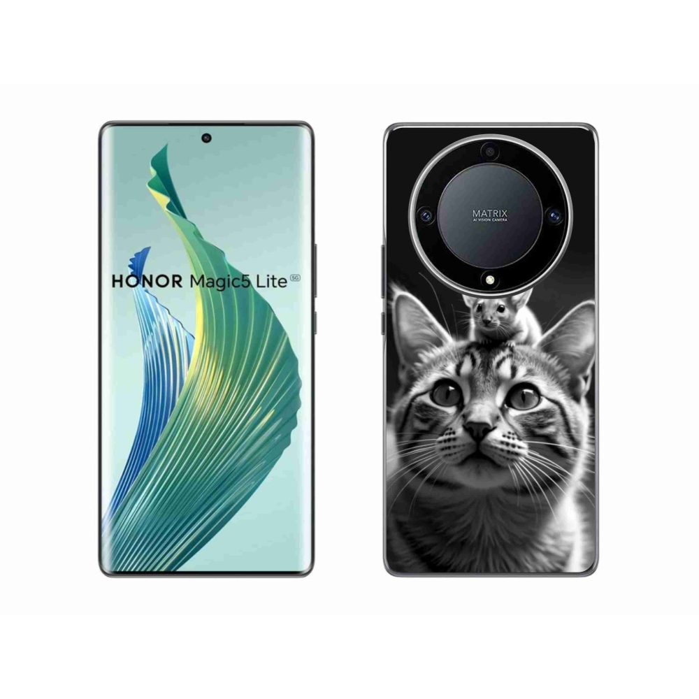 Gélový kryt mmCase na Honor Magic 5 Lite 5G - zvieracie priateľstvo 2