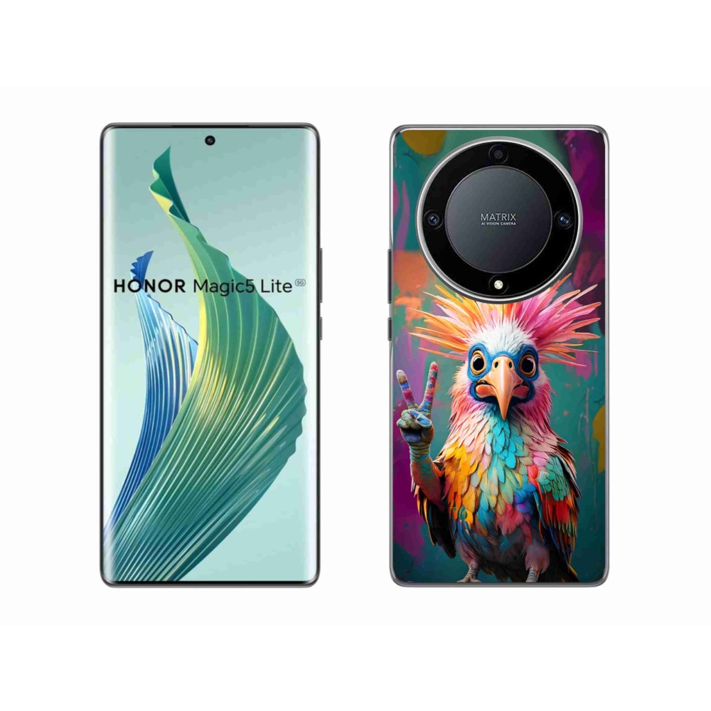 Gélový kryt mmCase na Honor Magic 5 Lite - farebný rebel