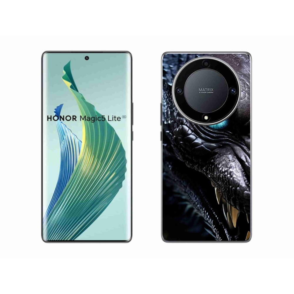 Gélový kryt mmCase na Honor Magic 5 Lite - dračí pohľad