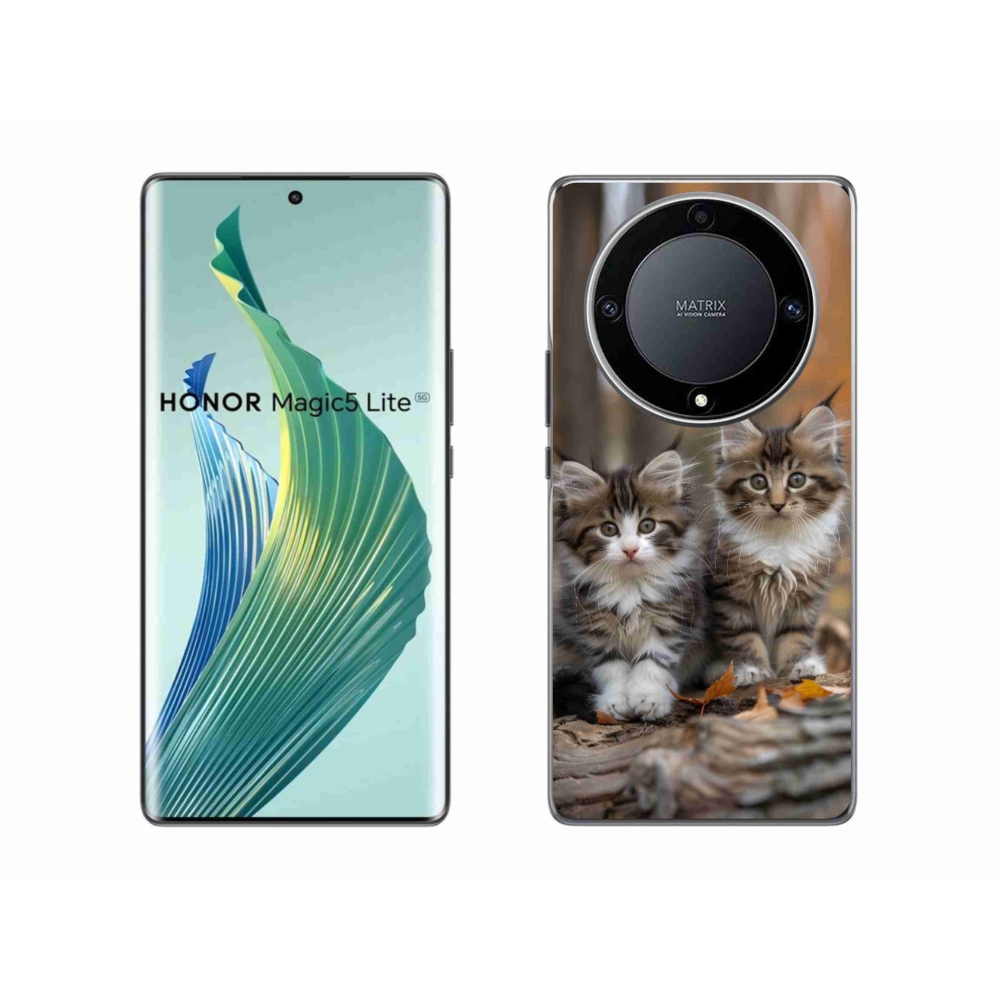 Gélový kryt mmCase na Honor Magic 5 Lite - mačacie duo 3