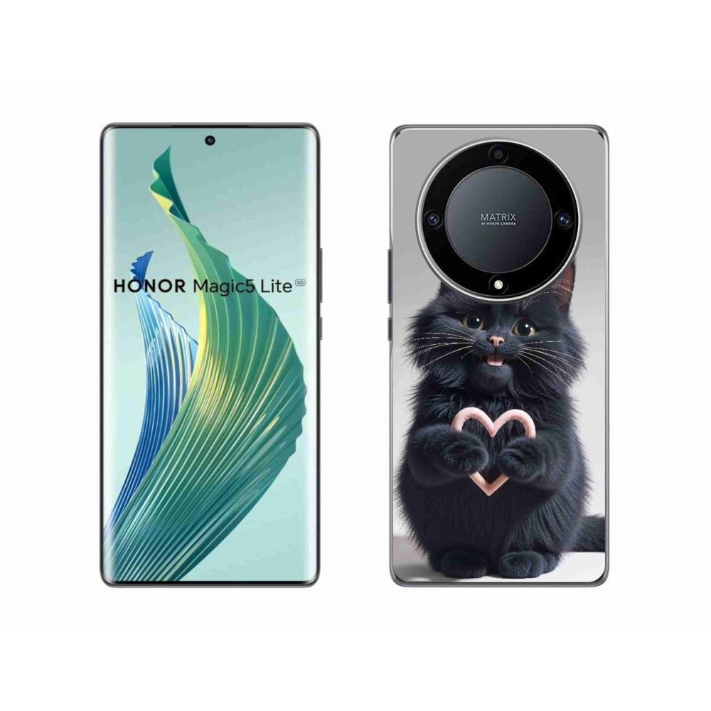 Gélový kryt mmCase na Honor Magic 5 Lite - mačacia láska 3