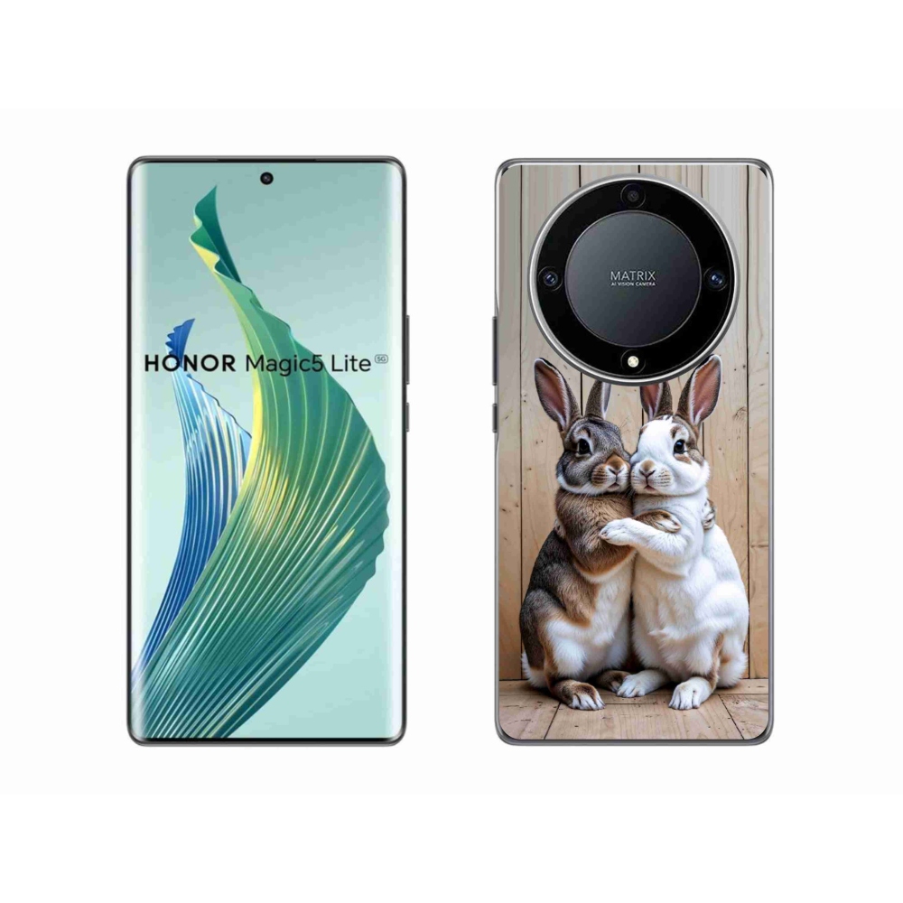 Gélový kryt mmCase na Honor Magic 5 Lite - králičie pár