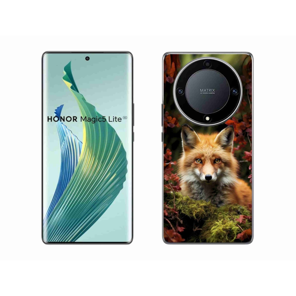 Gélový kryt mmCase na Honor Magic 5 Lite - líška v lese