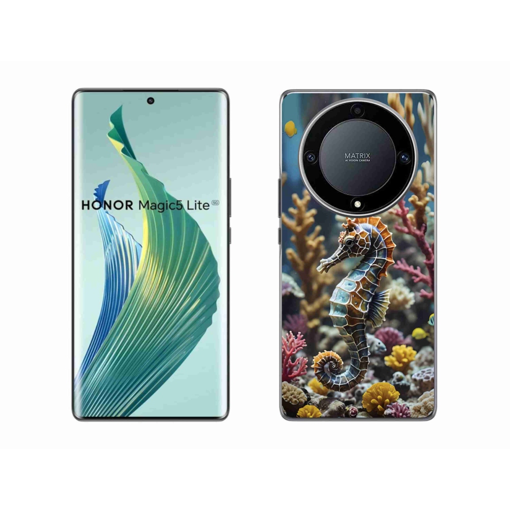 Gélový kryt mmCase na Honor Magic 5 Lite - morský koník 2