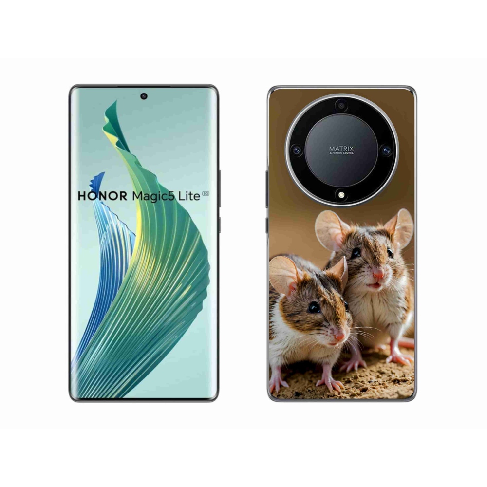 Gélový kryt mmCase na Honor Magic 5 Lite - myší duo