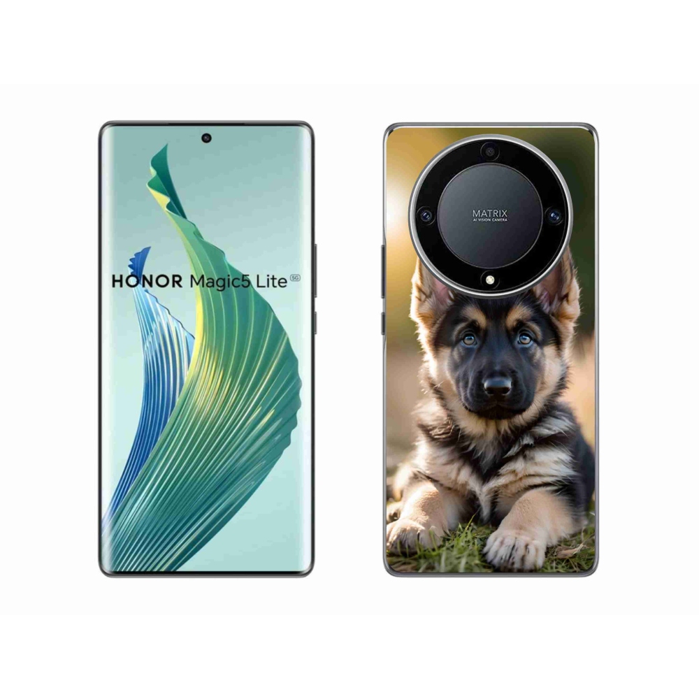 Gélový kryt mmCase na Honor Magic 5 Lite - nemecký ovčiak v prírode