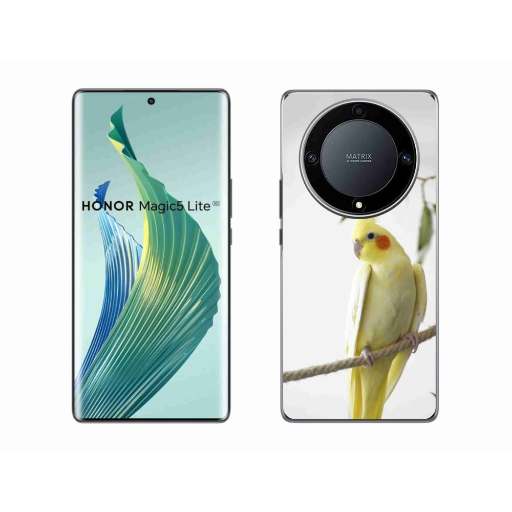 Gélový kryt mmCase na Honor Magic 5 Lite - papagáj korela chocholatá