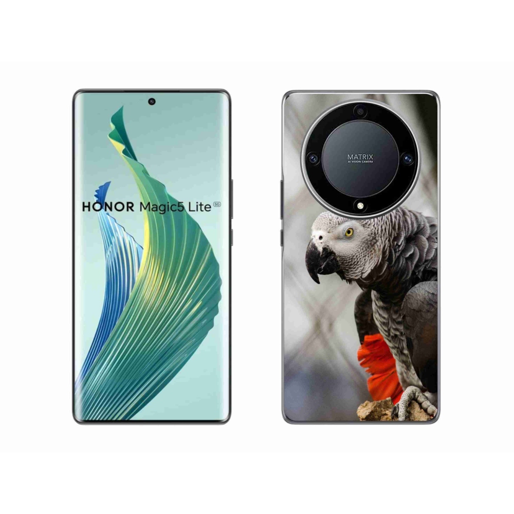 Gélový kryt mmCase na Honor Magic 5 Lite - papagáj žako 3