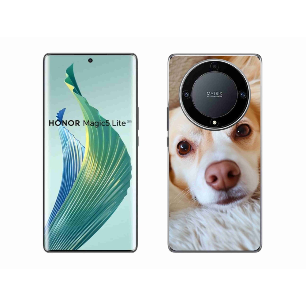 Gélový kryt mmCase na Honor Magic 5 Lite - Roztomilá čivava