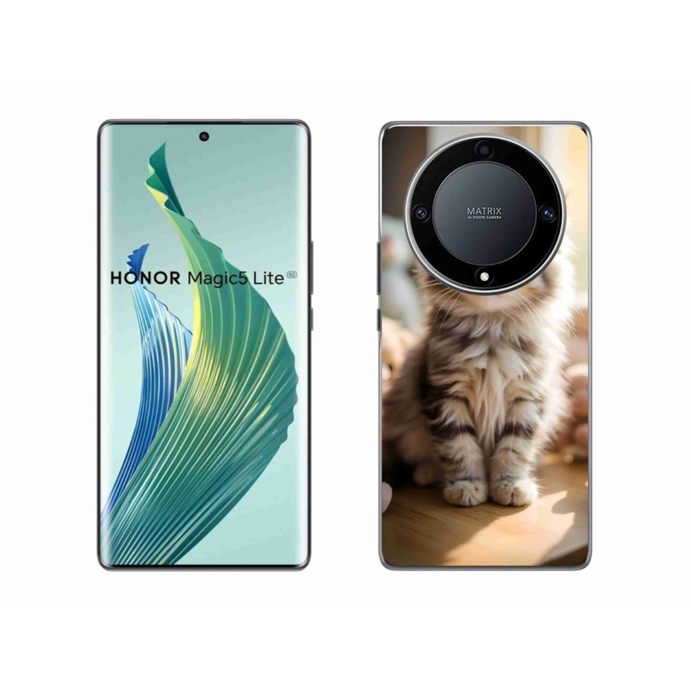 Gélový kryt mmCase na Honor Magic 5 Lite - roztomilé mačiatko 10