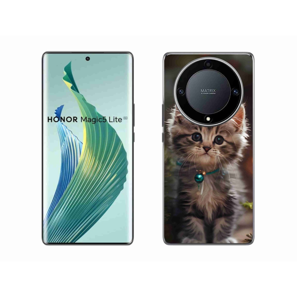 Gélový kryt mmCase na Honor Magic 5 Lite - roztomilé mačiatko 11