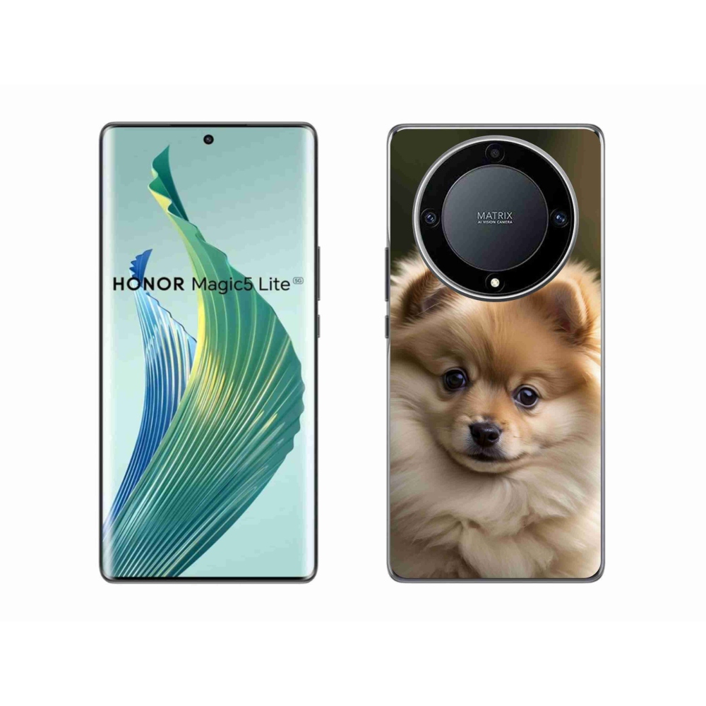 Gélový kryt mmCase na Honor Magic 5 Lite - roztomilý pomeranian 2